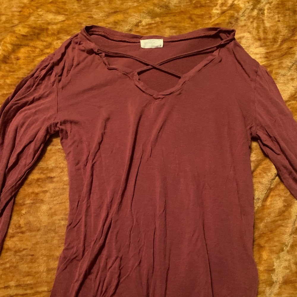 Long sleeve cross over